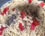 Foto langkah ke 5 dari resep Black Pepper Chicken Fettucine (Fettucini Ayam Lada Hitam) ala Alysha.