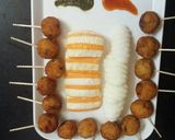A picture of step 3 of Rice bombs.