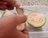 A picture of step 1 of Guava chaat.