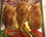 A picture of step 1 of Lunchtime Chicken Fajita Bowls w/ Mexican white sauce.