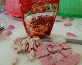 Foto langkah ke 1 dari resep 188. No Knead Pizza Eggless dengan Pinggiran Sosis.