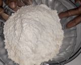 A picture of step 1 of Golden Dust Cake.....molten chocolate.