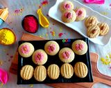 A picture of step 8 of Besan coconut cookies.