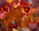 Foto del passaggio 3 della ricetta Straccetti di pollo con Peperoni gratinati
