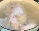 A picture of step 1 of Vietnamese Spicy Chicken Salad with Ginger Dressing and Congee.