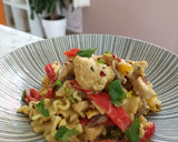 Foto del paso 3 de la receta: Pasta con salsa cremosa de fajitas de pollo