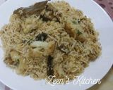 A picture of step 4 of Gobi Pulao.