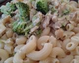 Foto del paso 6 de la receta: Coditos con salsa crema de pollo y brócoli