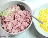รูปขั้นตอนการทำที่ 4 ของ แฮมอบชีส