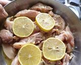 A picture of step 1 of Lemon Chicken.