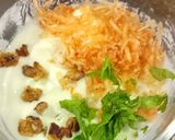 A picture of step 4 of Kashmiri Mooli Walnut Raita.