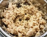 A picture of step 3 of Soya Chunk keema.
