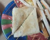 A picture of step 5 of Cheese Club sandwich.