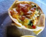Foto del paso 4 de la receta: Quiche de espinacas y tomate versión mini♡˖꒰ᵕ༚ᵕ⑅꒱