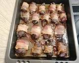 Baconbe göngyölt csirkemáj recept lépés 3 foto
