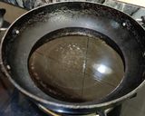 A picture of step 3 of Quinoa flour fritters.
