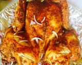 A picture of step 3 of Spatchcock chicken (suya) yaji spice..