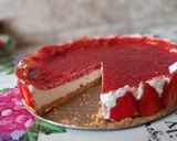 Pas rețetă Cheesecake cu căpșuni🍓~fără coacere~ 3 fotografie
