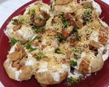 A picture of step 5 of Dahi Puri Chat.
