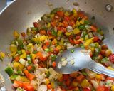 A picture of step 2 of Chilli paneer buns.