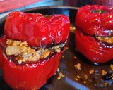 Foto del paso 4 de la receta: Morrones veganos al horno (🌱)