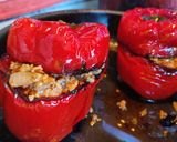 Foto del paso 4 de la receta: Morrones veganos al horno (🌱)