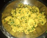 A picture of step 2 of Methi rasawala muthiya.