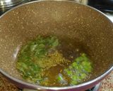 A picture of step 2 of Lilava,Green Moong Dal khichdi.