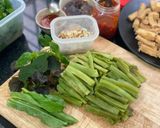 Hình bước làm 1 của món Gỏi Rau Tiến Vua