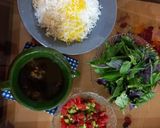 عکس مرحله 2 از دستور خورشت قورمه سبزی (دیزی لعابی)