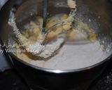 A picture of step 3 of Rainbow cake.