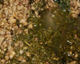 A picture of step 2 of Moong dal palak.