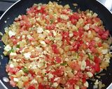 Foto del paso 5 de la receta: Huevo vegano / tofu a la mexicana con papa