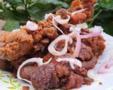 A picture of step 6 of Tsire (suya).