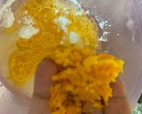 A picture of step 6 of Orange marble wheat cake.