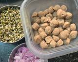 Soya sprouts kabab hot dog recipe step 6 photo