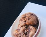 A picture of step 5 of Nutella ice cream.