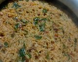 A picture of step 5 of Veg pulao.