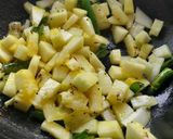A picture of step 3 of Ash Gourd sabji.