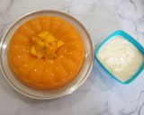 Foto langkah ke 3 dari resep Puding Mangga Vla Keju.