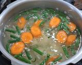 A picture of step 2 of Chamthong (Manipuri Seasonal Vegetable Stew).