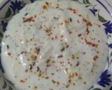 A picture of step 4 of Cucumber/khira Raita.