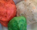 A picture of step 2 of Swirl colourful masala mathri.