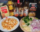 A picture of step 1 of Chilli paneer.