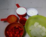 ફ્રુટી મીલ્ક ડેઝર્ટ (Fruity Milk Desert Recipe In Gujarati) રેસીપી સ્ટેપ1ફોટો