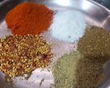 A picture of step 1 of Achar Gosht.