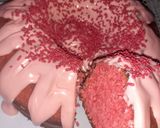 Foto del paso 5 de la receta: Bizcochuelo Volcán Rosa con Cobertura Danonino /Bolo de Morango Vulcão com creme de Danoninho