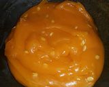 A picture of step 6 of Custard Karachi halwa.