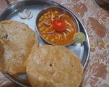 A picture of step 6 of Chole bhature.