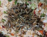 Foto langkah ke 4 dari resep Nasi Bakar Baby Squid & Anchovies.